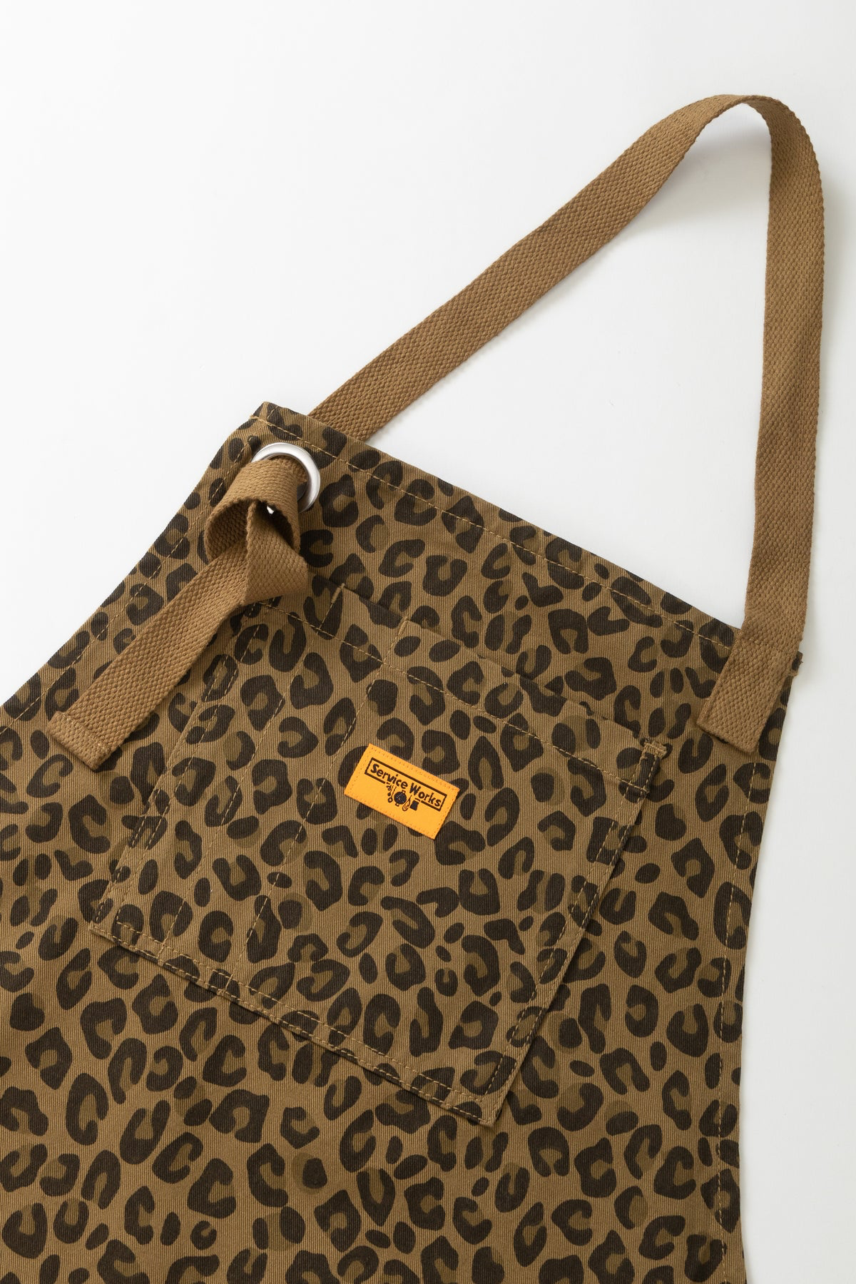 Service Works - Patterned Apron in Brown Leopard