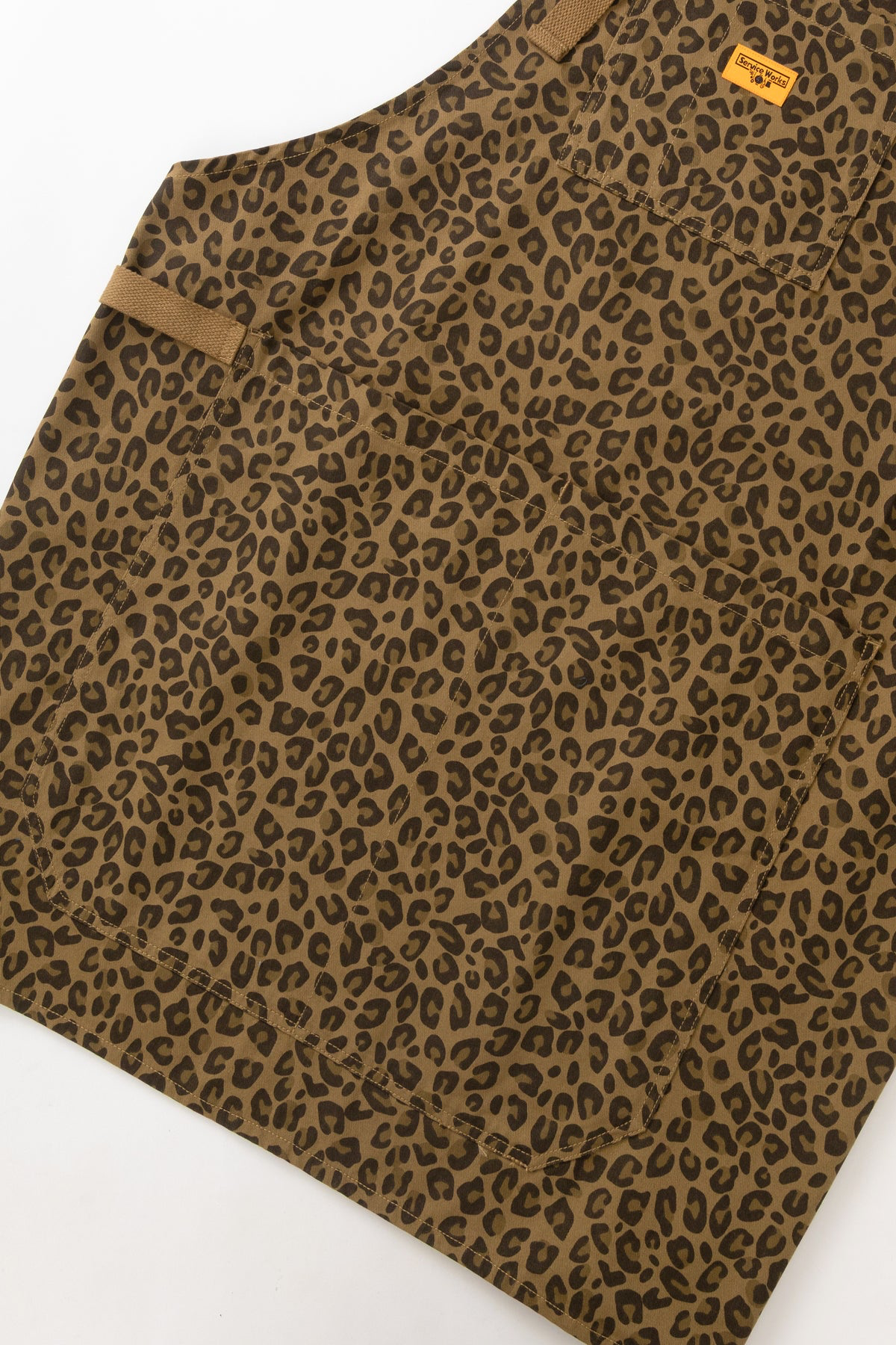 Service Works - Patterned Apron in Brown Leopard