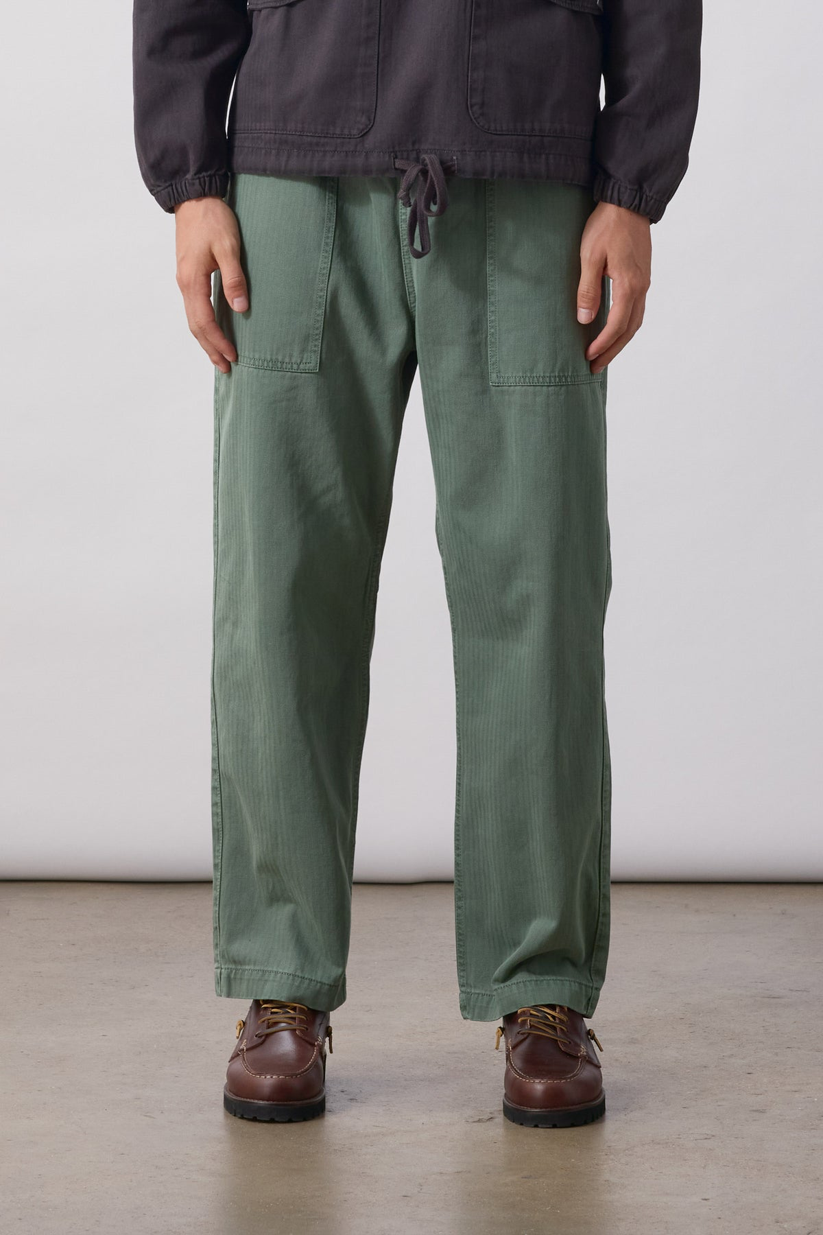 Service Works - Pigment Herringbone Chef Pants in Olive