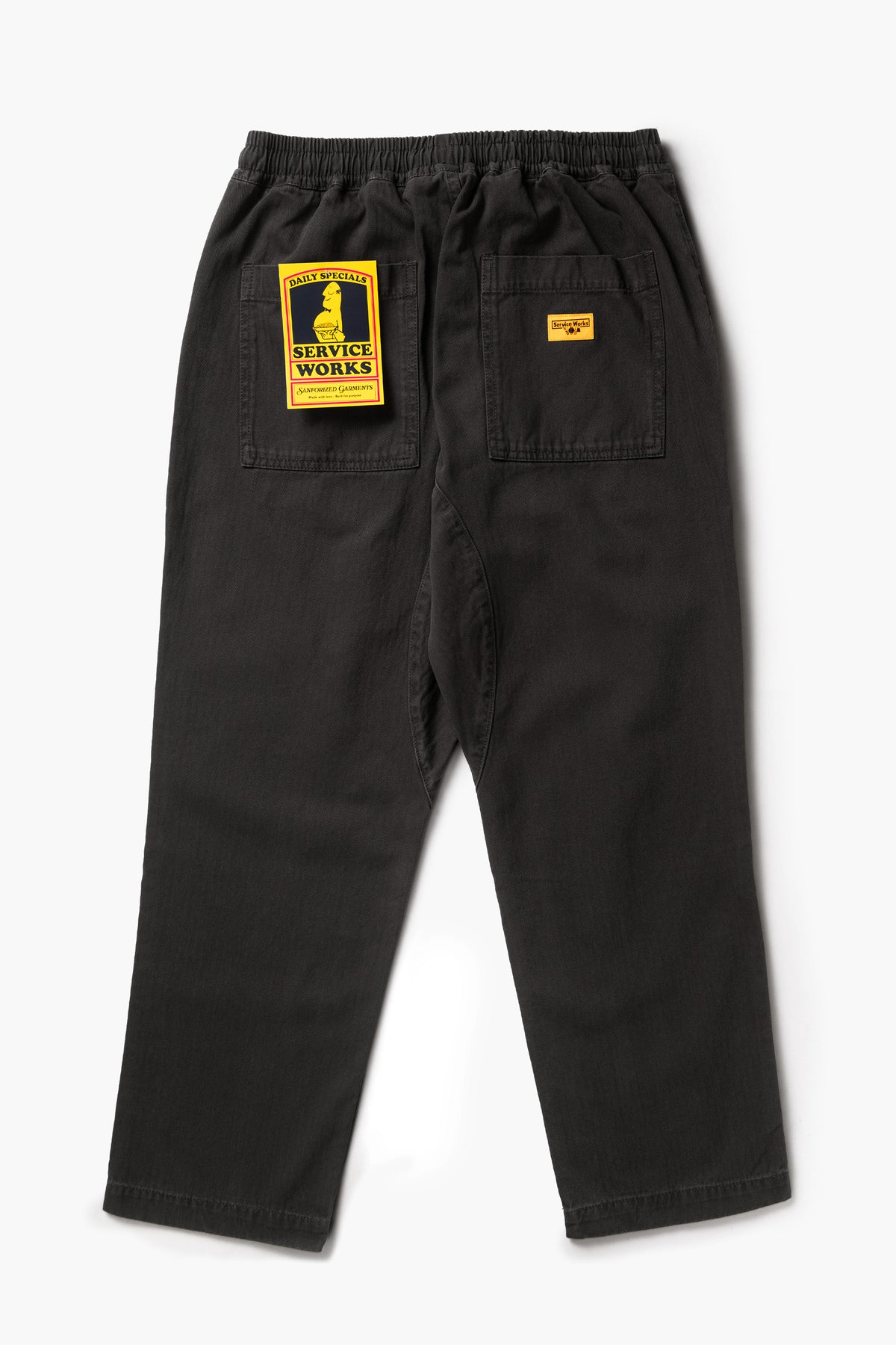 Service Works - Pigment Herringbone Chef Pants in Black
