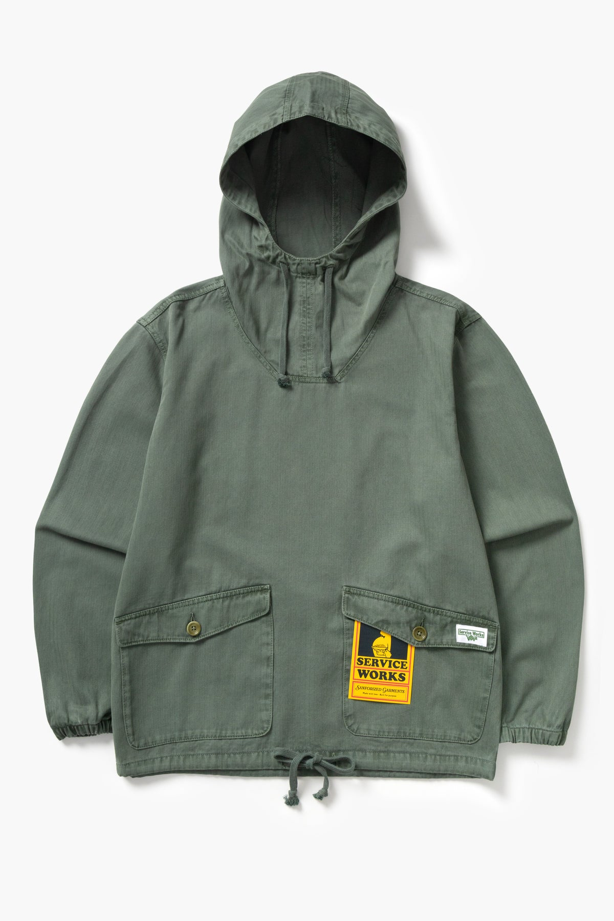 Service Works - Pigment Herringbone Smock 2.0 in Olive