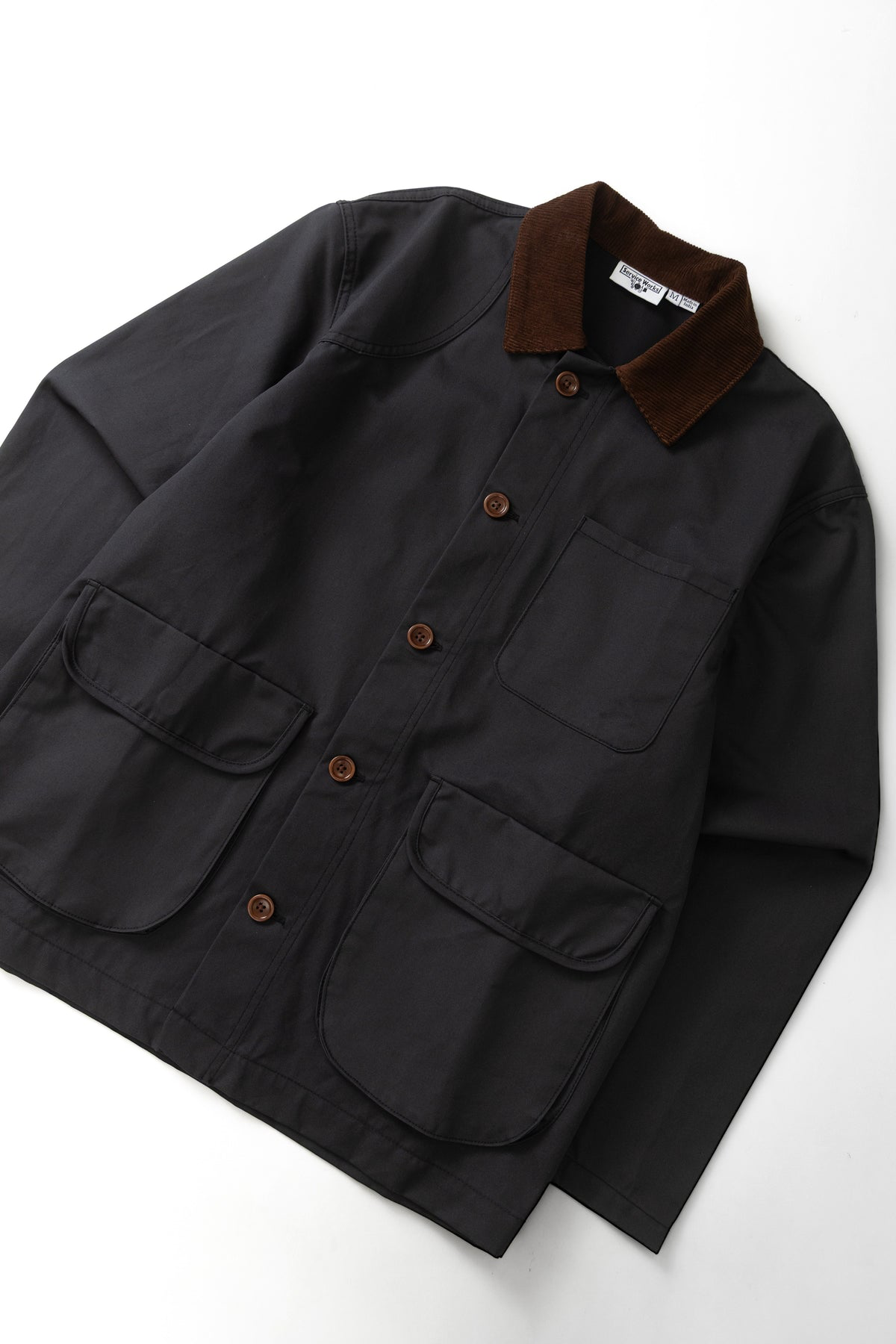 Service Works - Waxed Barn Coat Black