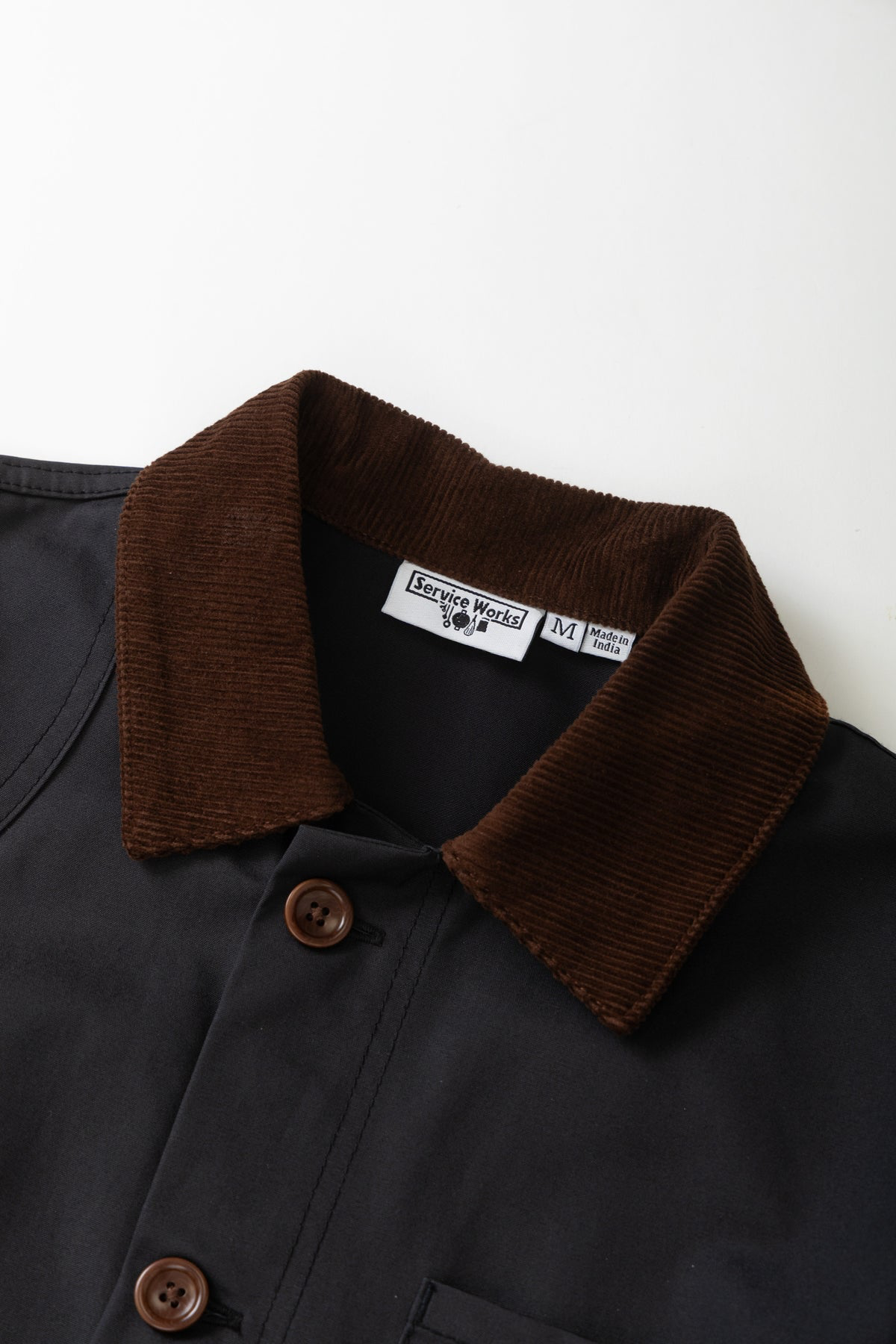 Service Works - Waxed Barn Coat Black