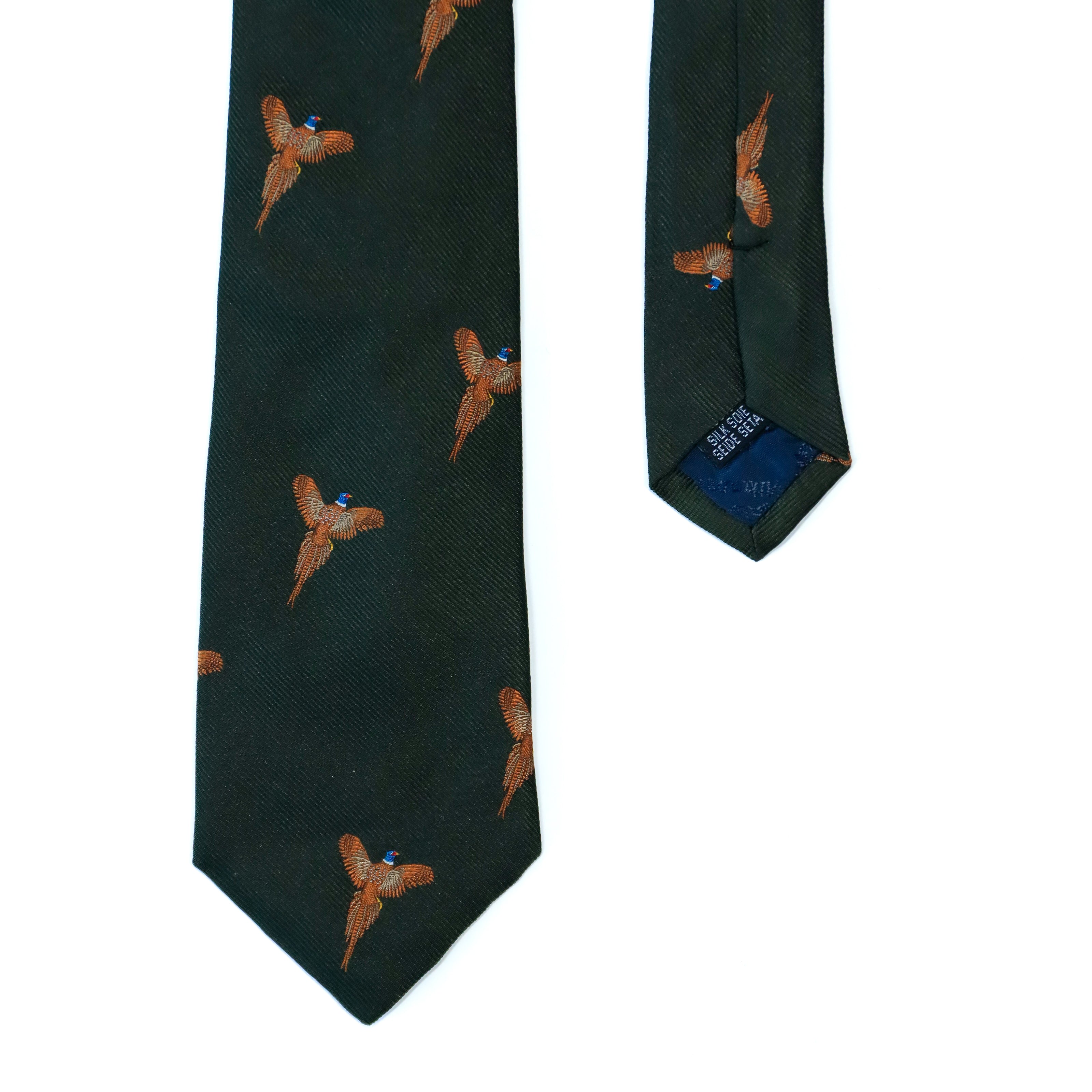 Atkinsons - Silk Faille Tie: Pheasant in Flight