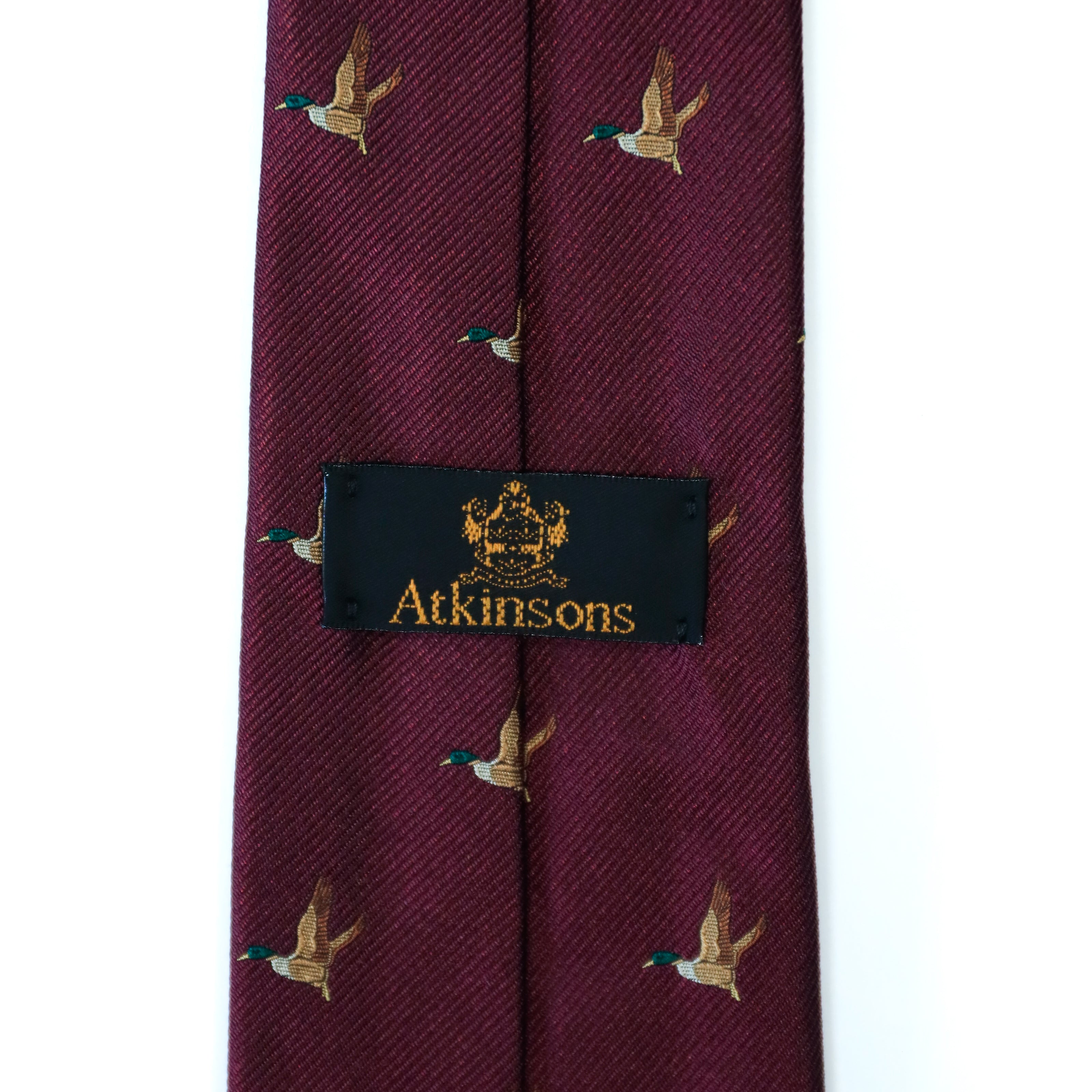 Atkinsons - Silk Faille Tie: Mallard