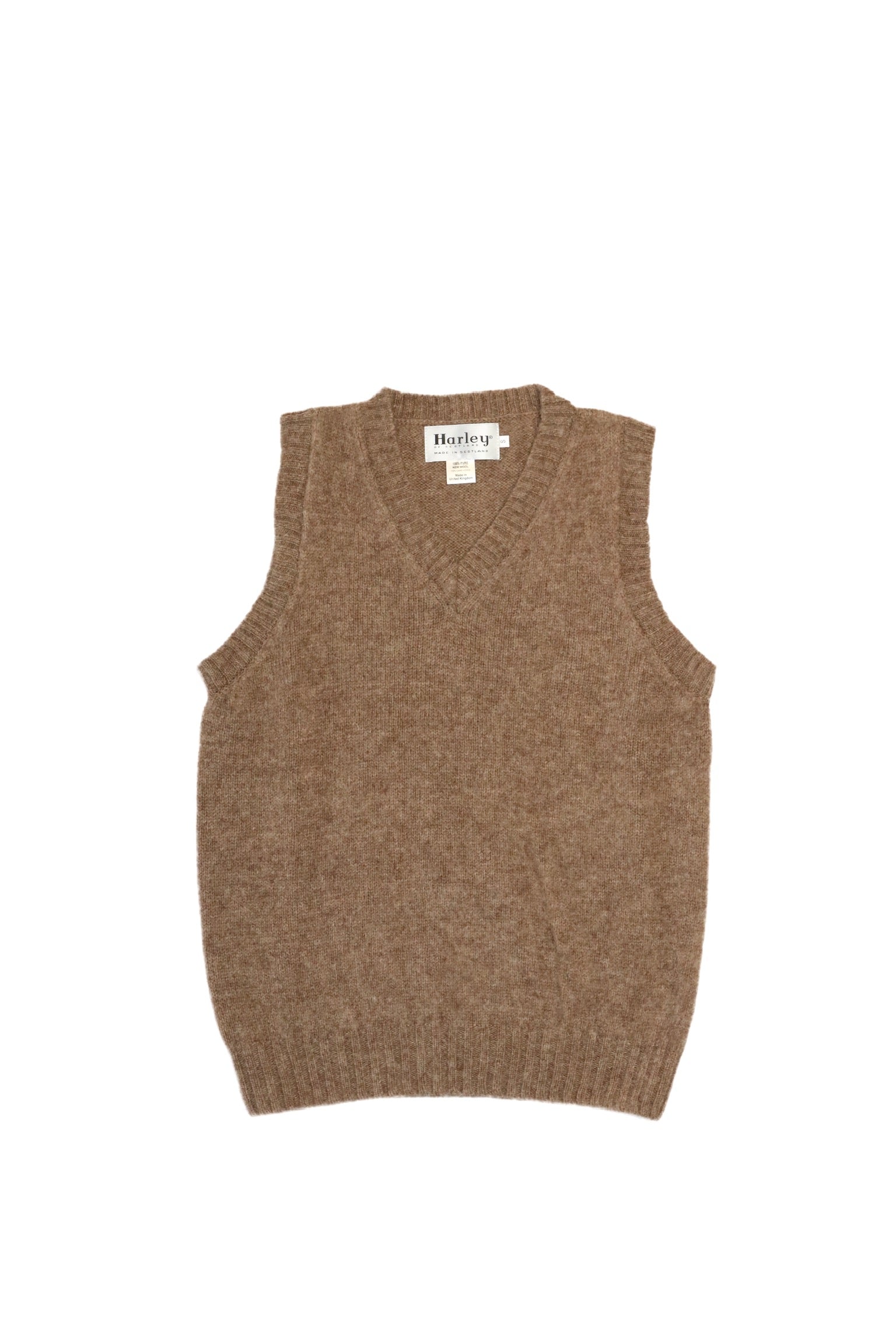 Harley of Scotland - Shaggy Sweater Vest in Tundra