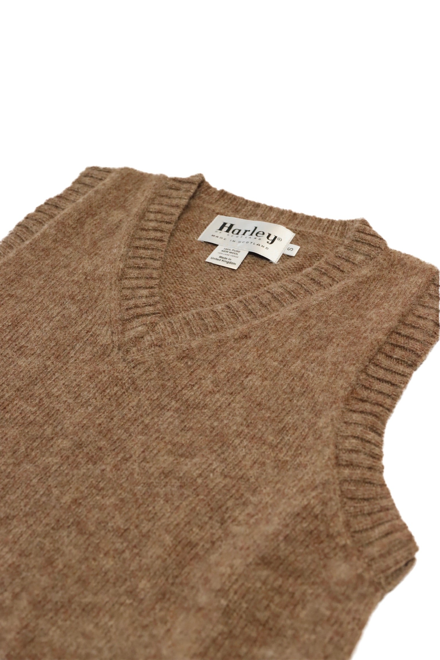 Harley of Scotland - Shaggy Sweater Vest in Tundra
