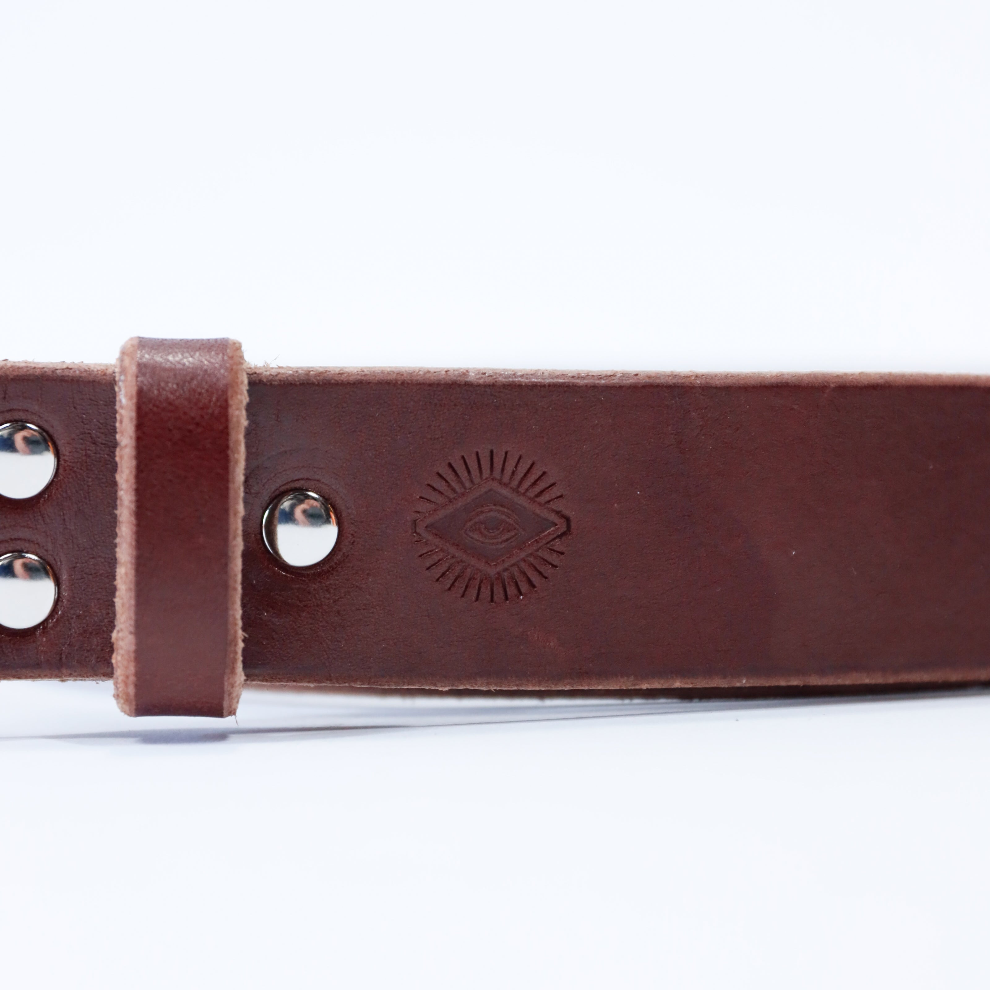 Providence - Casual Leather Belt in Oak Brown