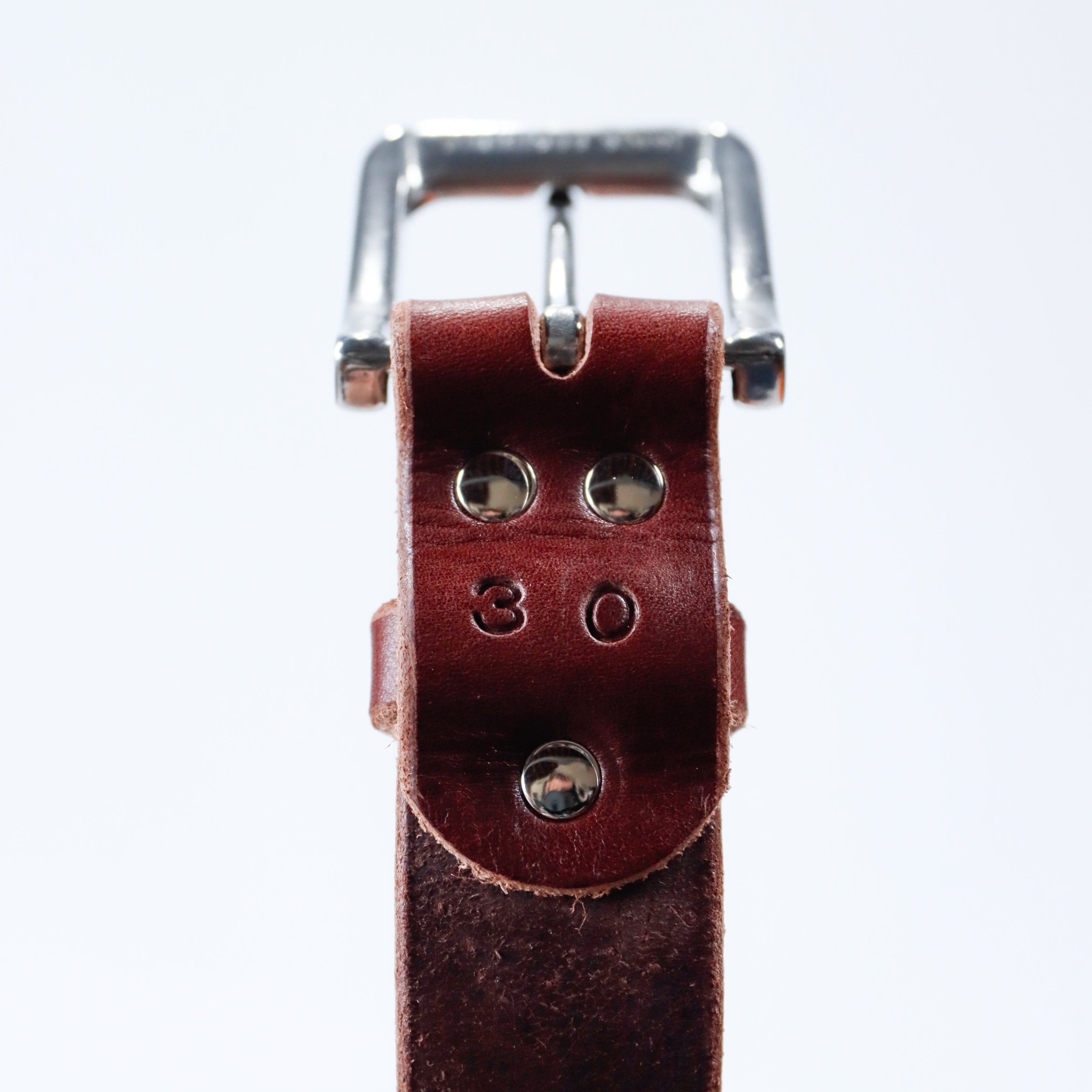 Providence - Casual Leather Belt in Oak Brown