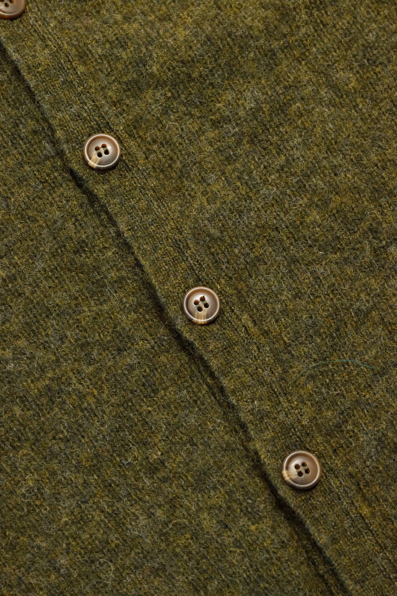 Harley of Scotland - Shaggy Cardigan in Scots Pine