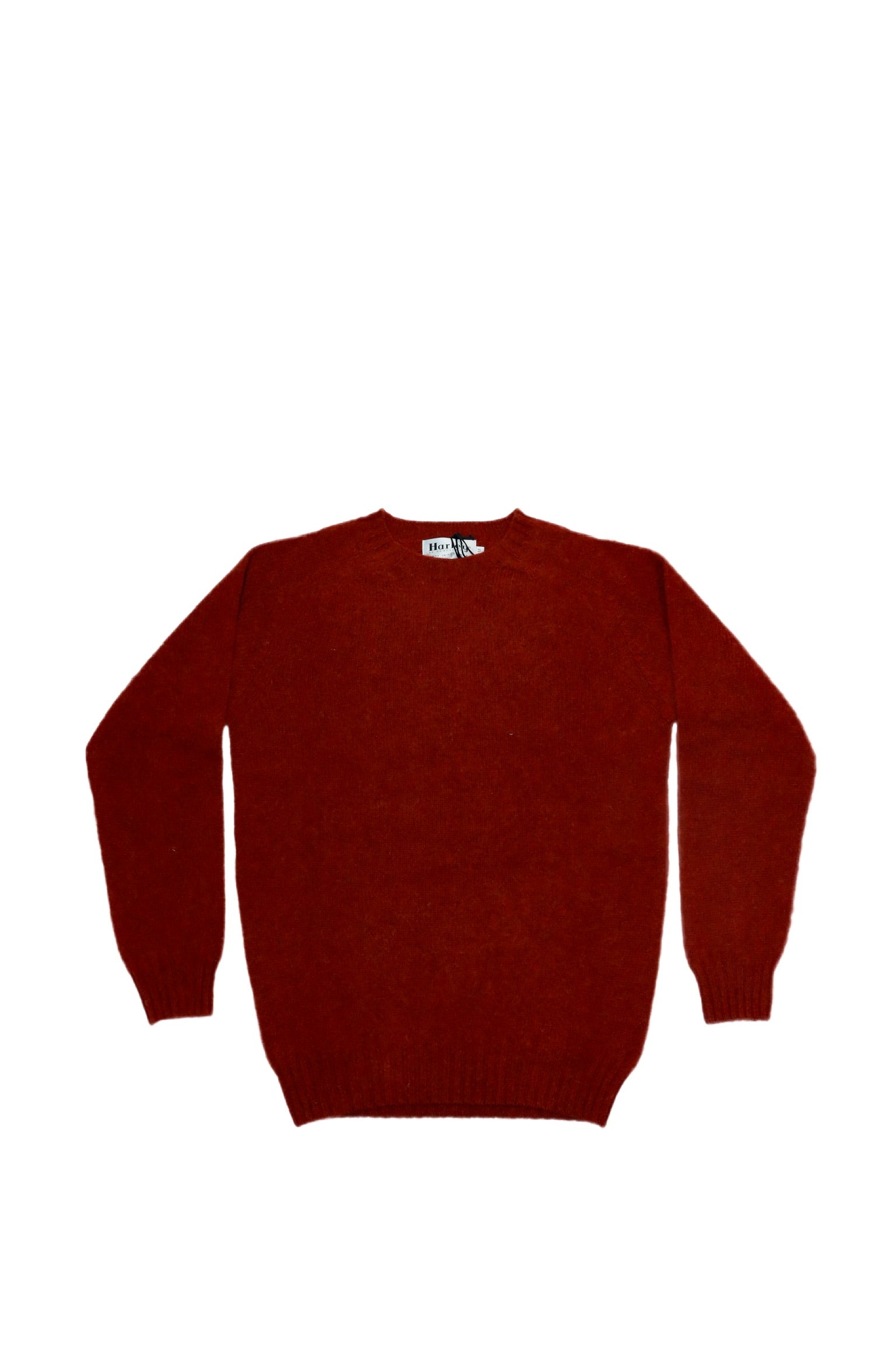 Harley of Scotland - Shaggy Raglan Sweater in Madder Red