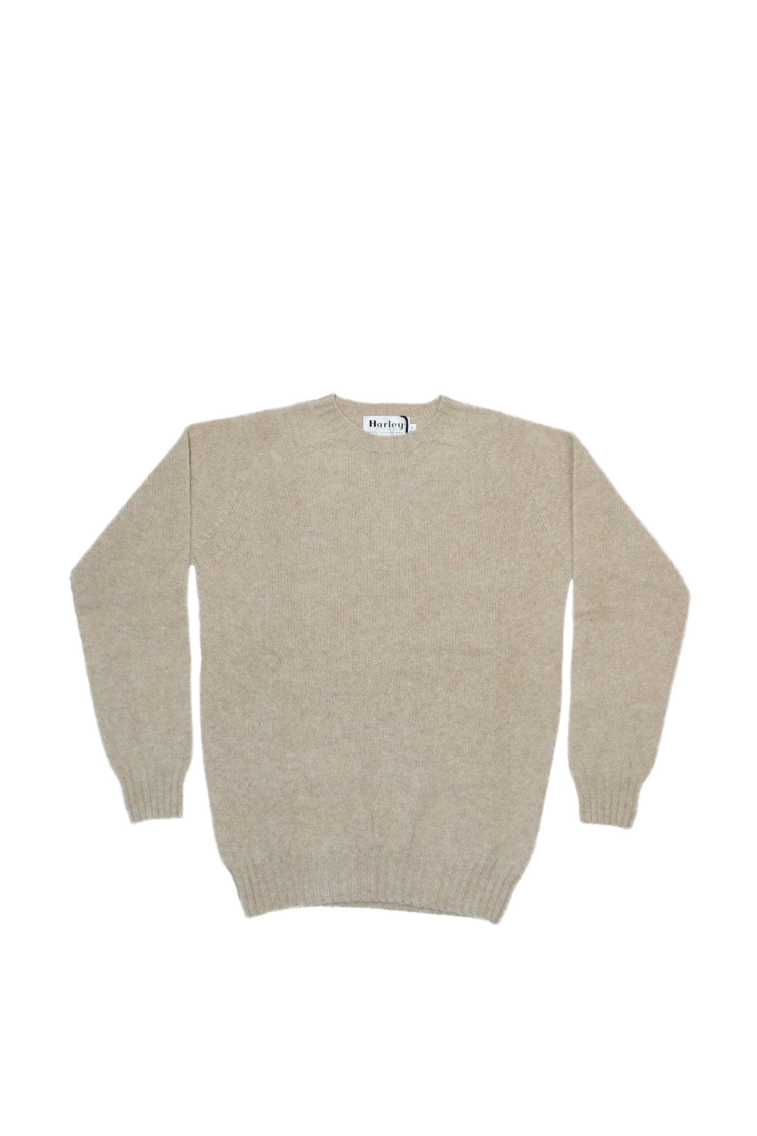 Harley of Scotland - Shaggy Raglan Sweater in Cameo