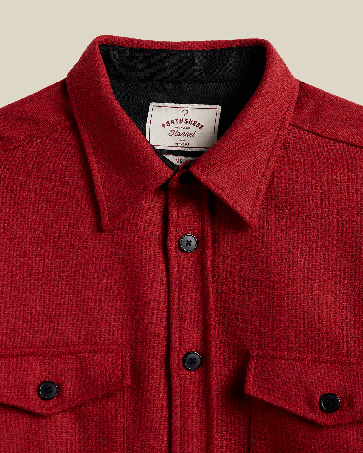 Portuguese Flannel - Red Wool Overshirt