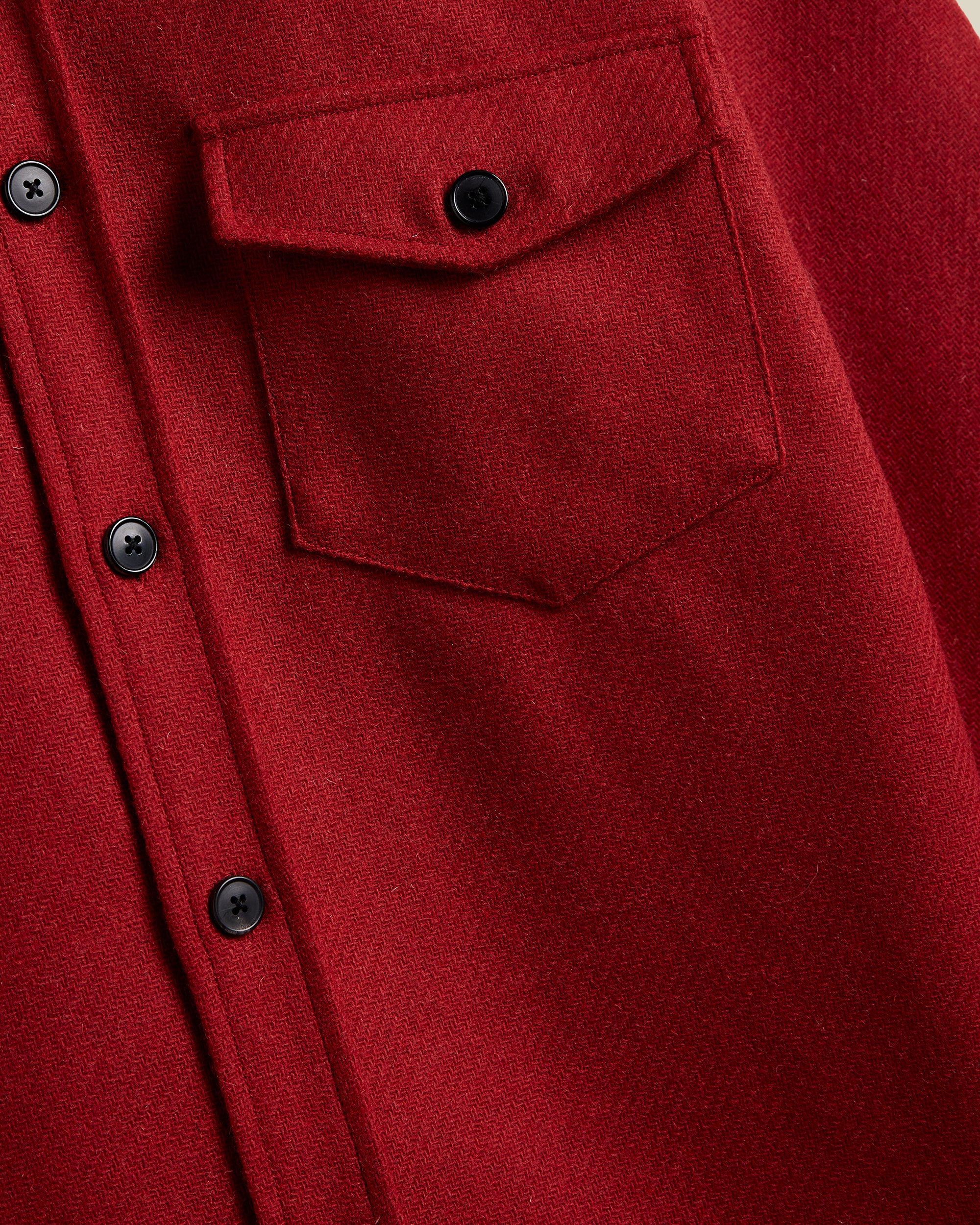 Portuguese Flannel - Red Wool Overshirt