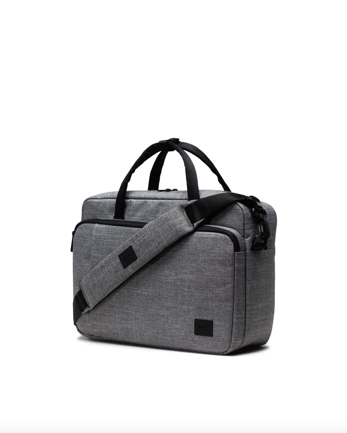 Herschel- Gibson Messenger Tech Raven Crosshatch
