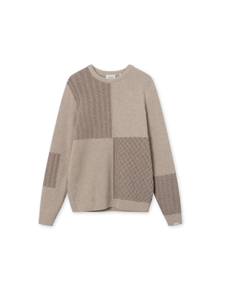 Foret- Walnut Patchwork Knit