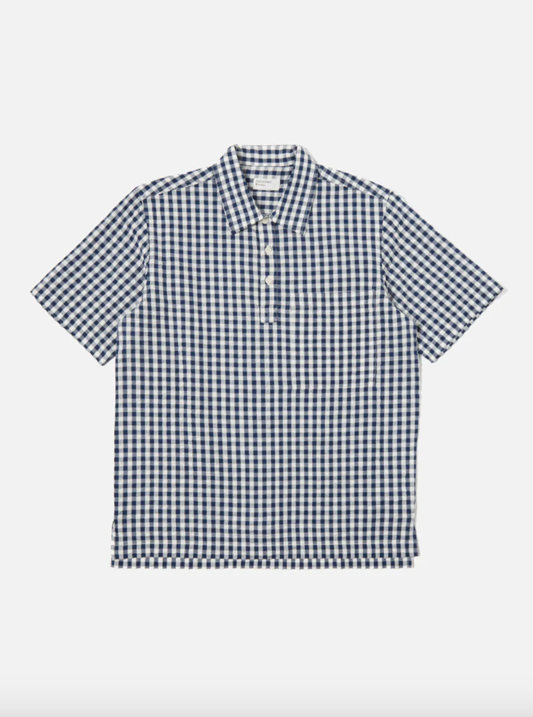 Universal Works- Pullover SS Shirt Navy