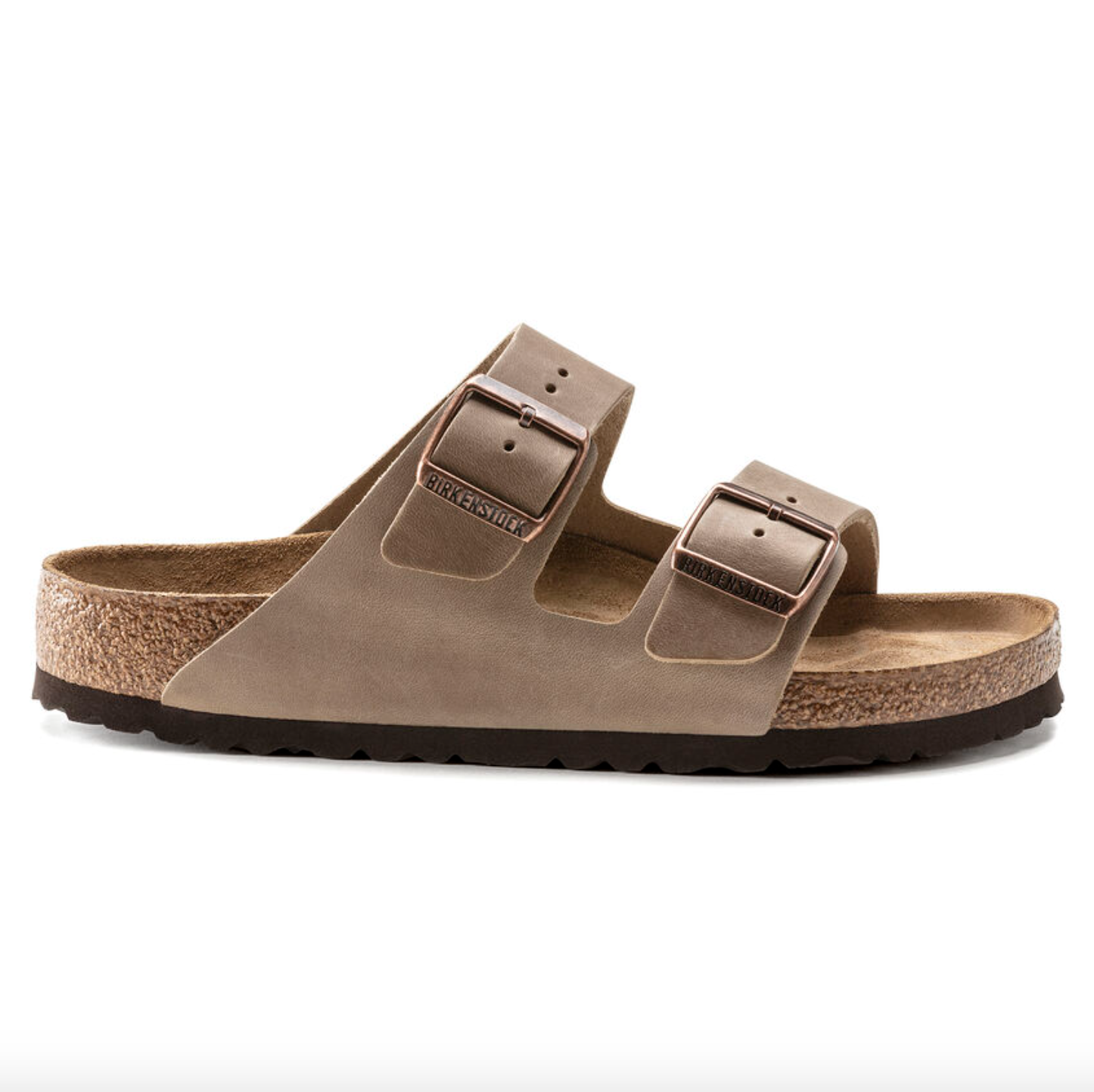 Birkenstock- Arizona Soft Footbed Oiled Leather Iron