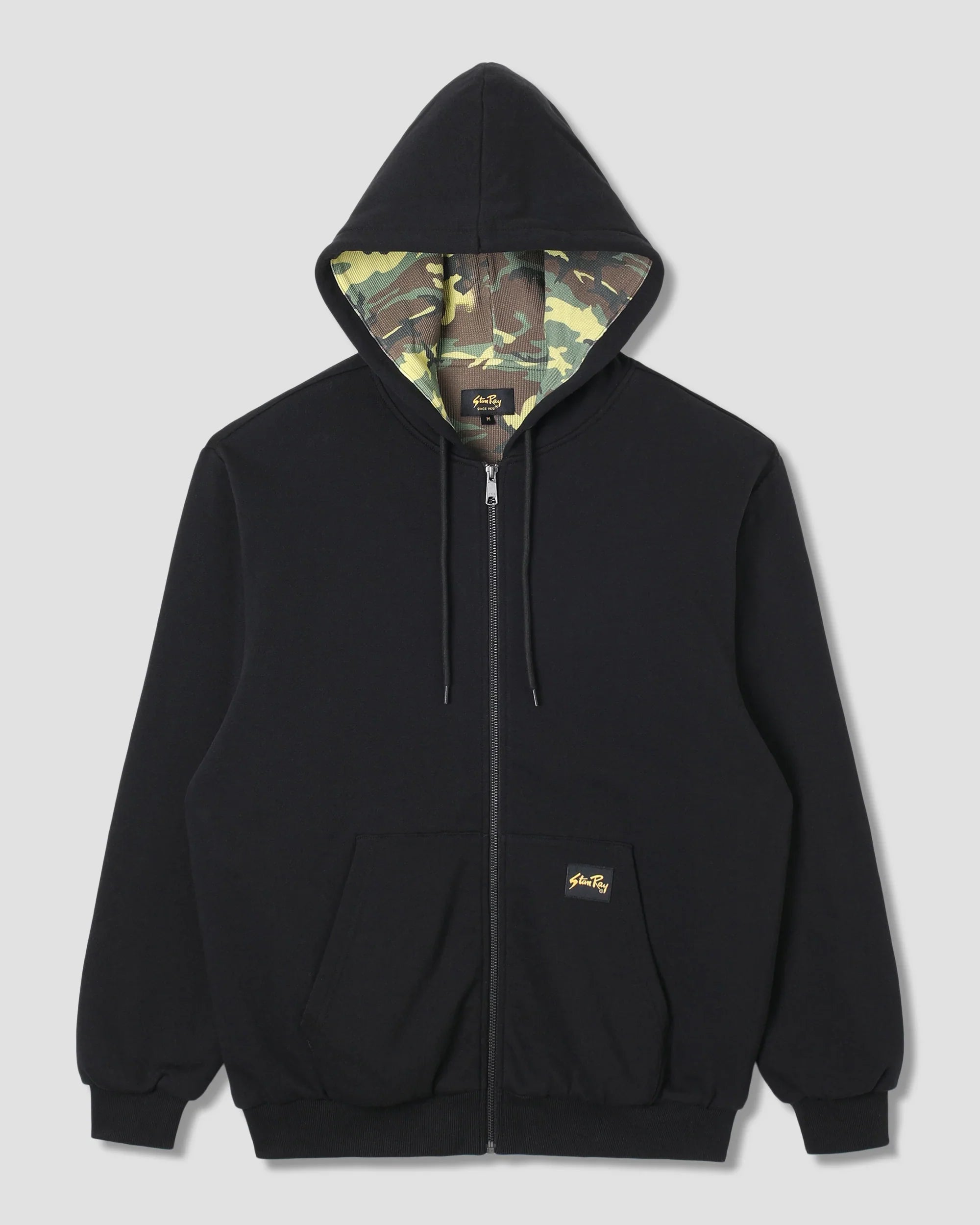 Stan Ray - Thermal Lined Zip Hoodie Black