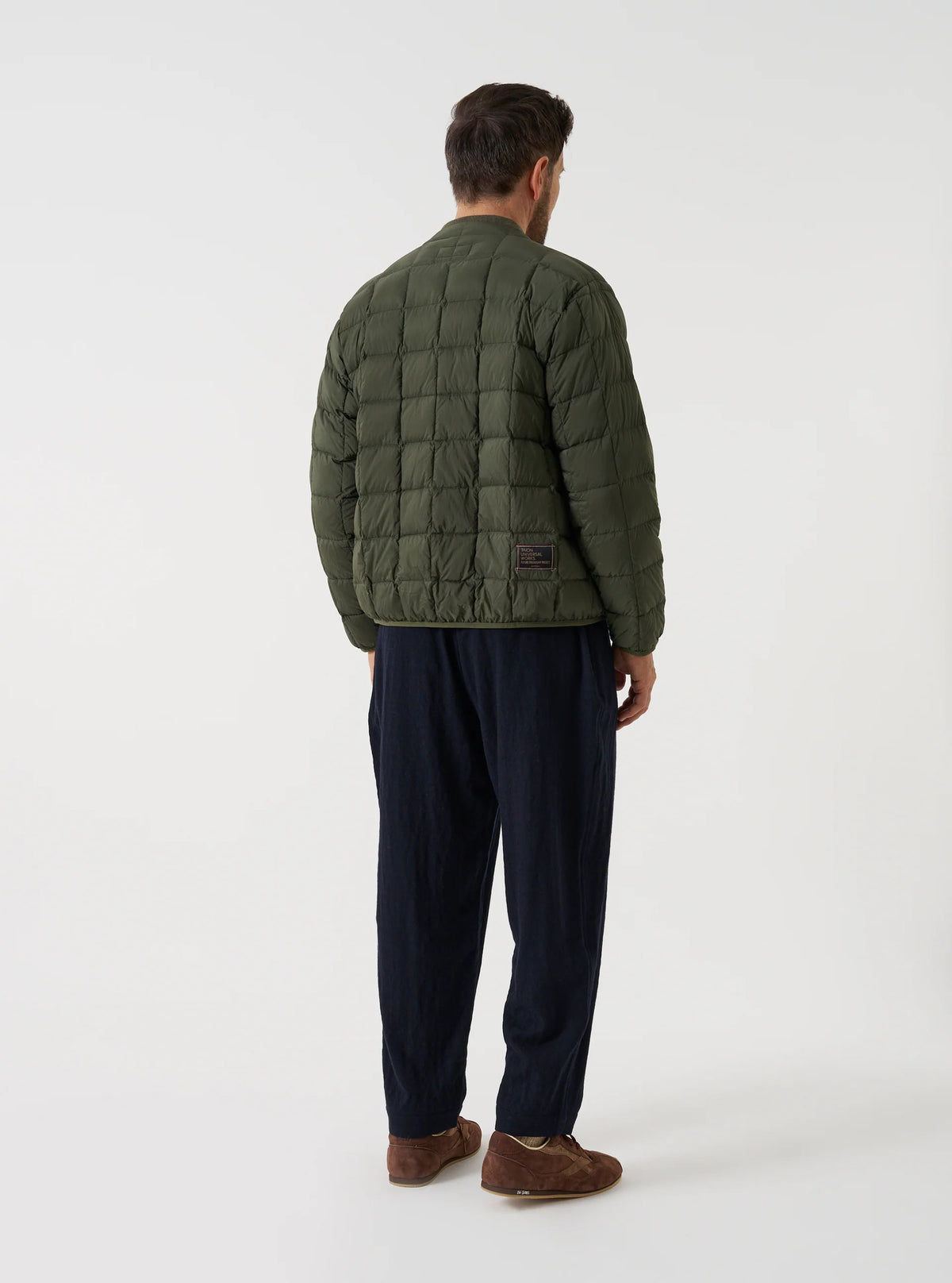 Universal Works - Down Cardigan in Olive