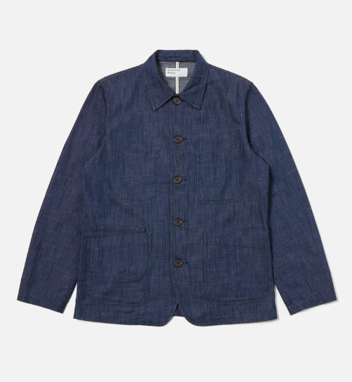 Universal Works- Bakers C Jacket Indigo Atlantic Denim