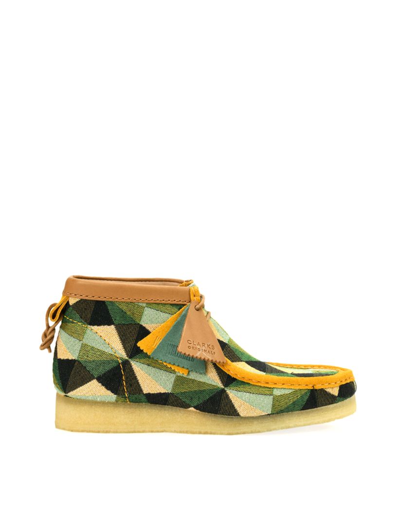 Clarks Wallabee Boot Multi Green
