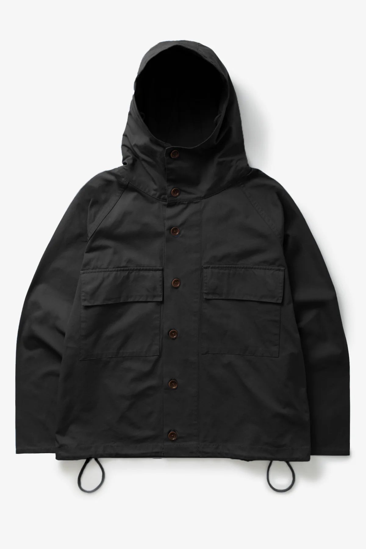 Service Works - Waxed Cotton Allotment Parka in Black