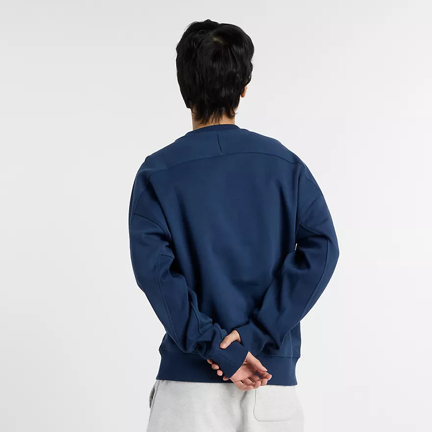 New Balance - Varsity French Terry Graphic Crew ~ Navy