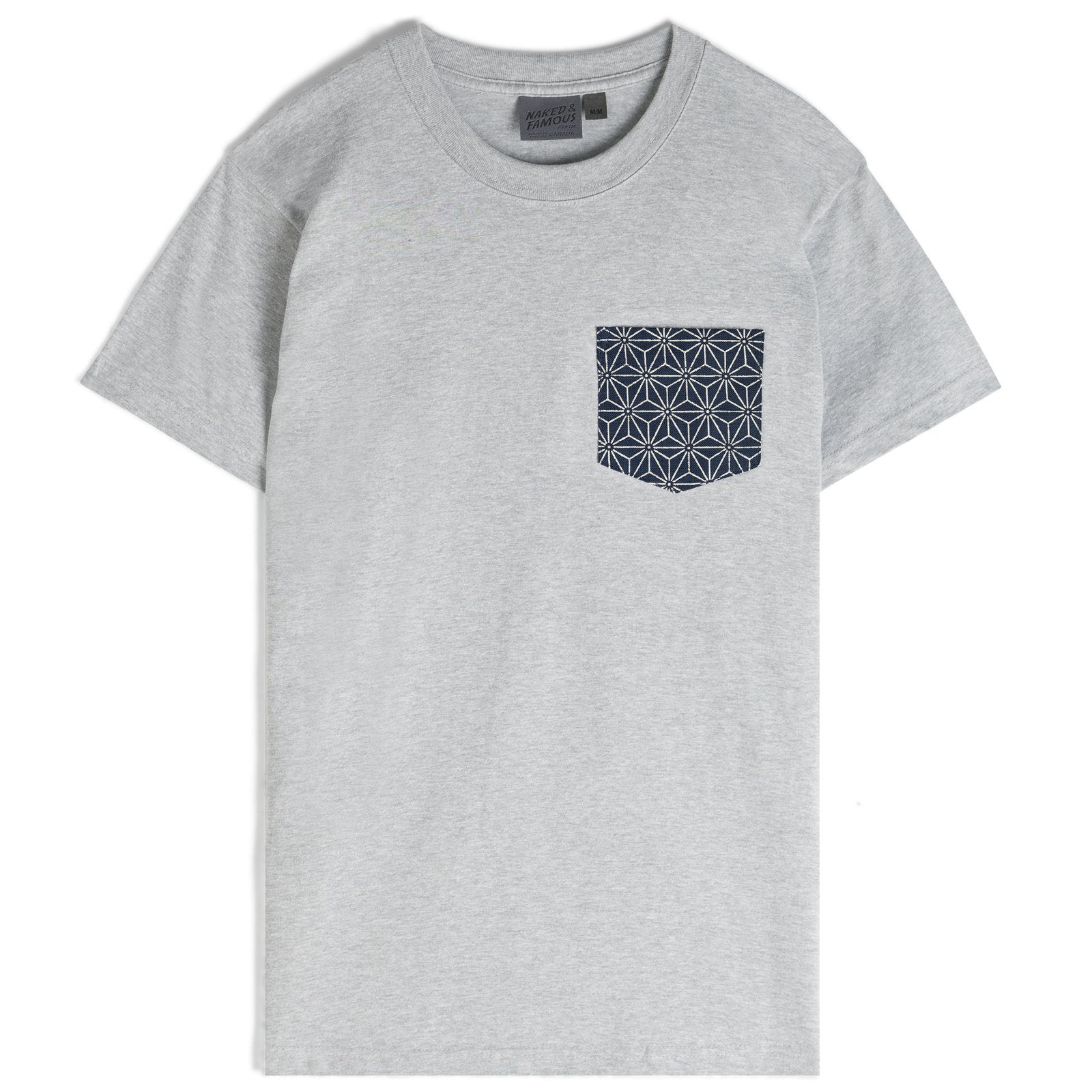 Naked& Famous- Pocket Tee Kimono Asanoha