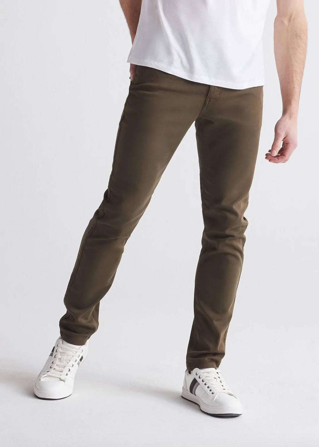 Duer- No Sweat Slim Army Green